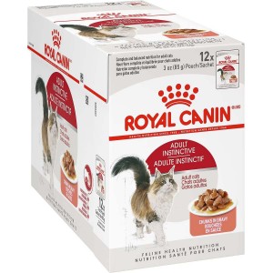 12 x 3oz Royal Canin Adult Instinctive Chunks In Gravy Pouch Wet Cat Food USA | 516873-ZOT