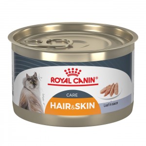 12 x 3oz Royal Canin Hair & Skin Care Loaf In Sauce Canned Wet Cat Food USA | 941683-JVR