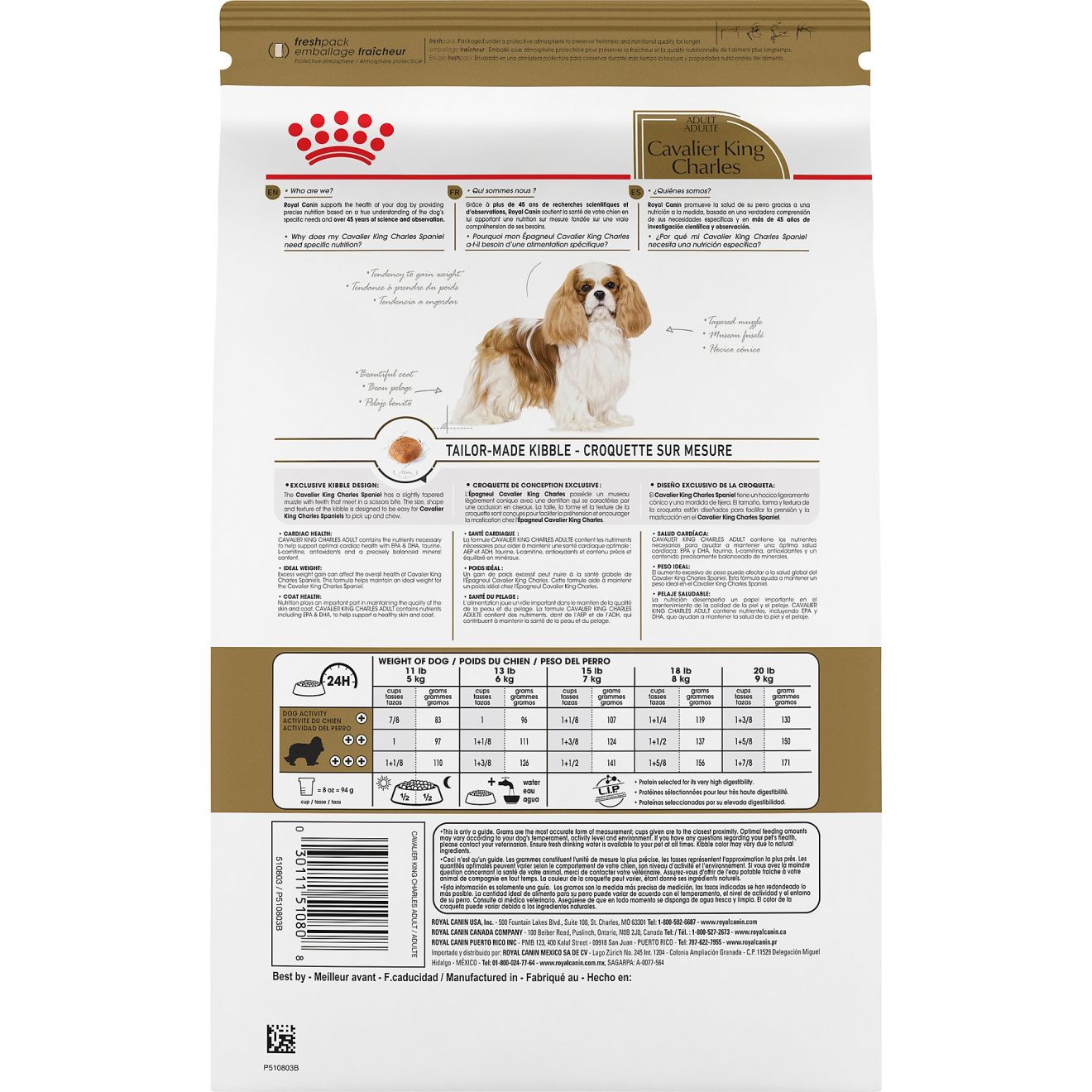 10lb Royal Canin Cavalier King Charles Adult Dry Dog Food USA | 780194-MUG