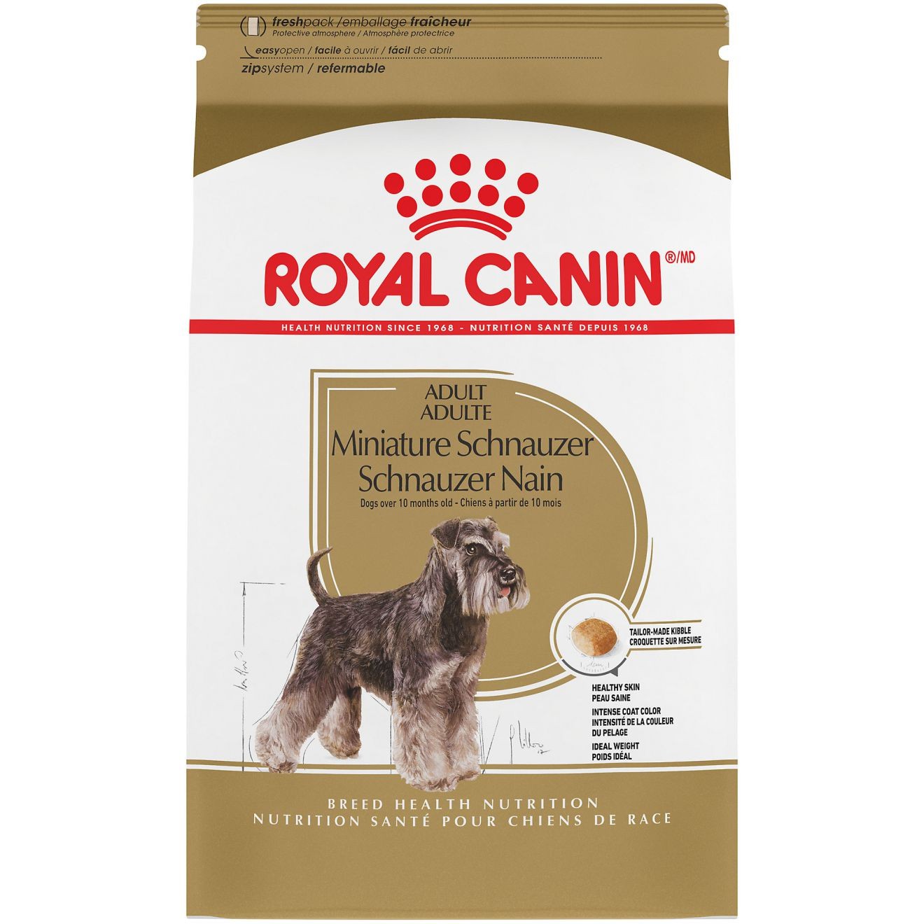 10lb Royal Canin Miniature Schnauzer Adult Dry Dog Food USA | 803972-GYJ