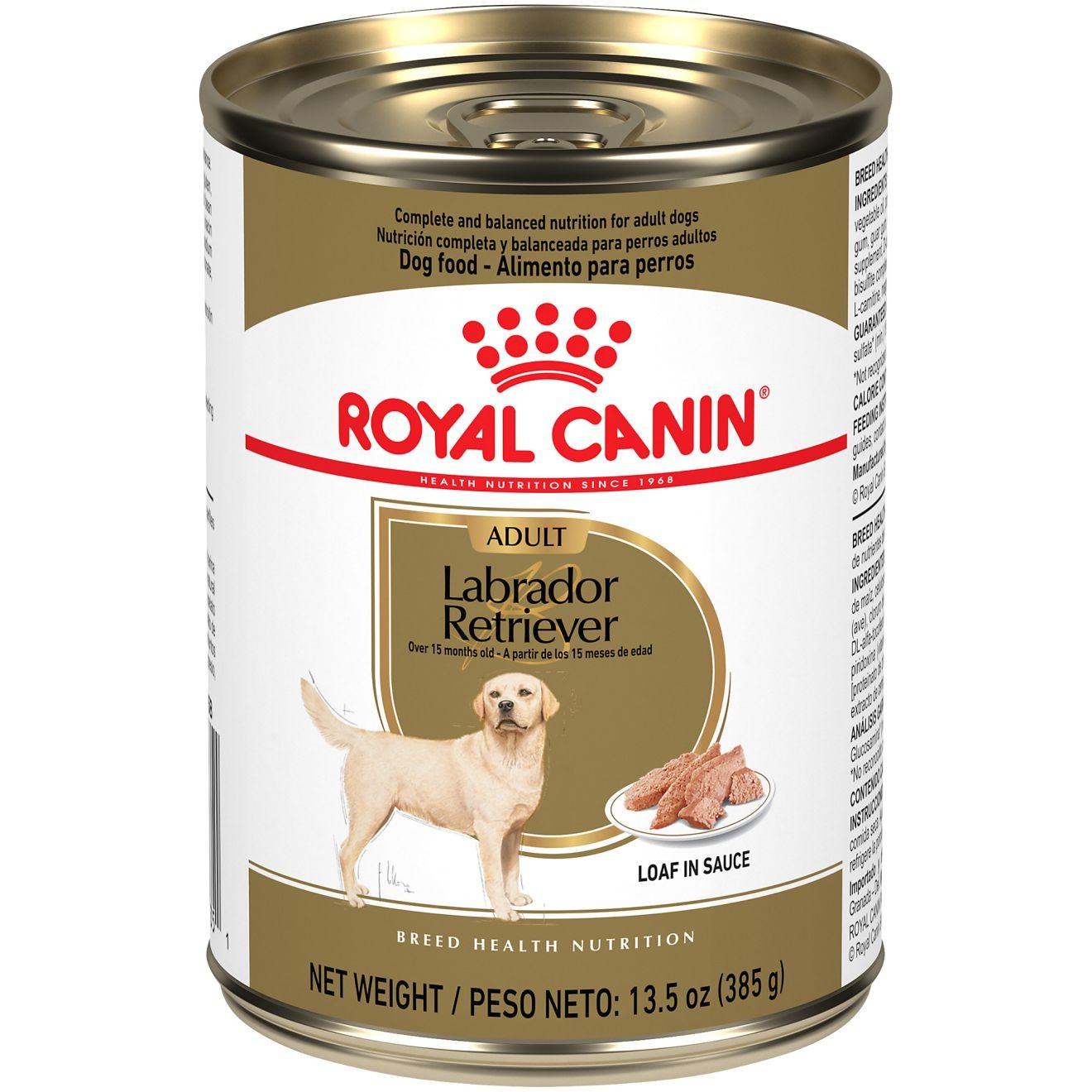 12 x 13.5oz Royal Canin Labrador Retriever Adult Loaf in Sauce Canned Wet Dog Food USA | 052943-WOA