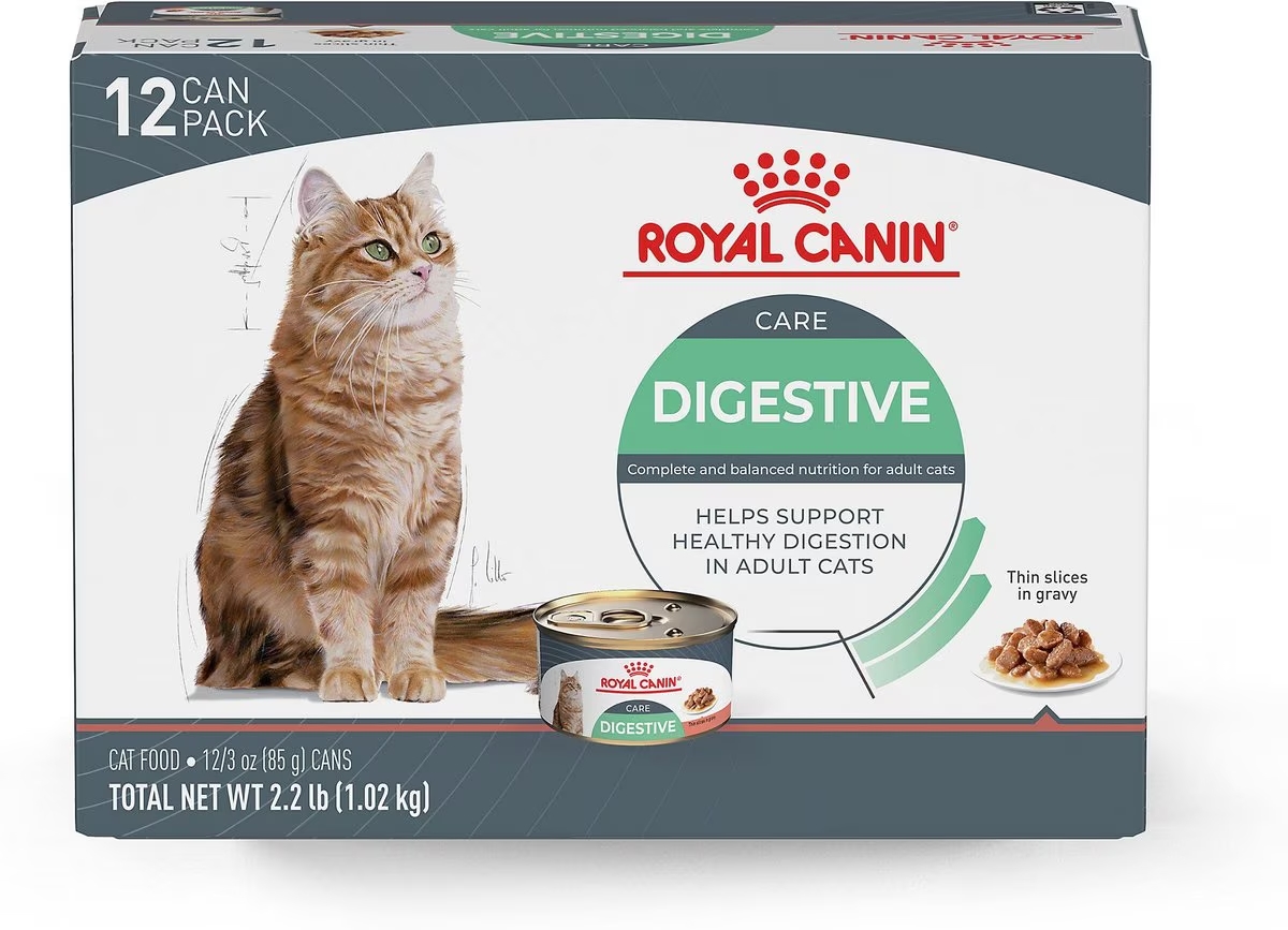 12 x 3oz Royal Canin Digestive Care Thin Slices In Gravy Canned Wet Cat Food USA | 602584-UMI