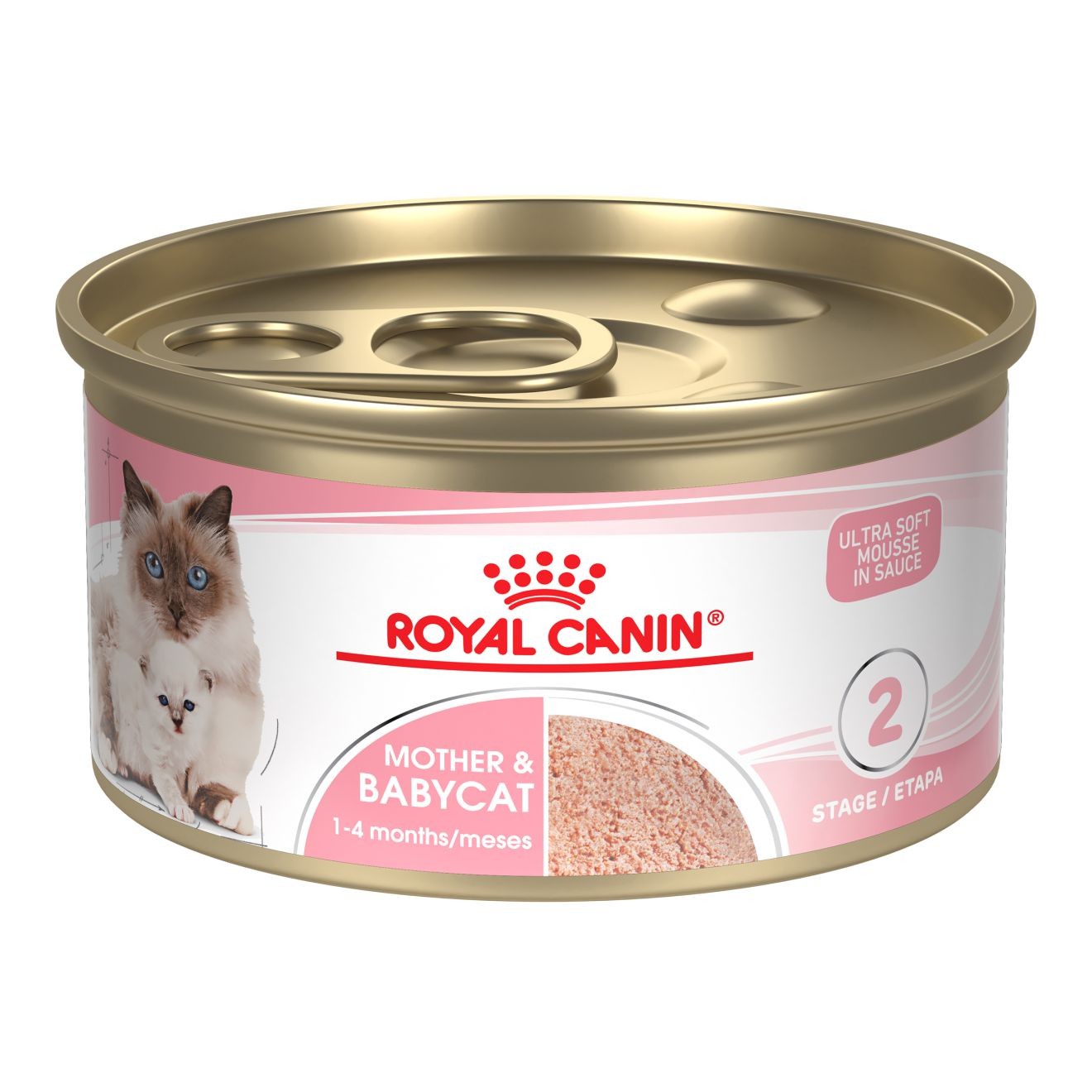 12 x 3oz Royal Canin Mother & Babycat Ultra Soft Mousse in Sauce Canned Wet Cat Food USA | 102734-LKM