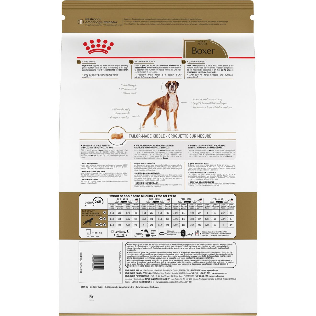 17lb Royal Canin Boxer Adult Dry Dog Food USA | 456273-HFN