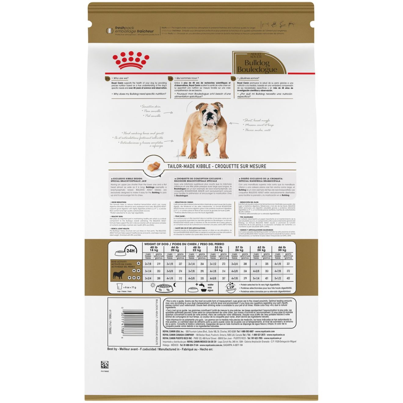 17lb Royal Canin Bulldog Adult Dry Dog Food USA | 980413-PAY