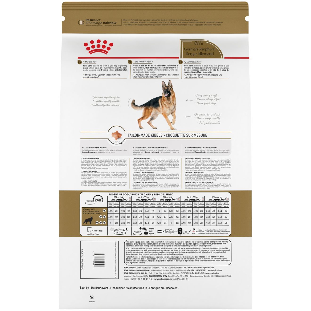 17lb Royal Canin German Shepherd Adult Dry Dog Food USA | 912653-RJX