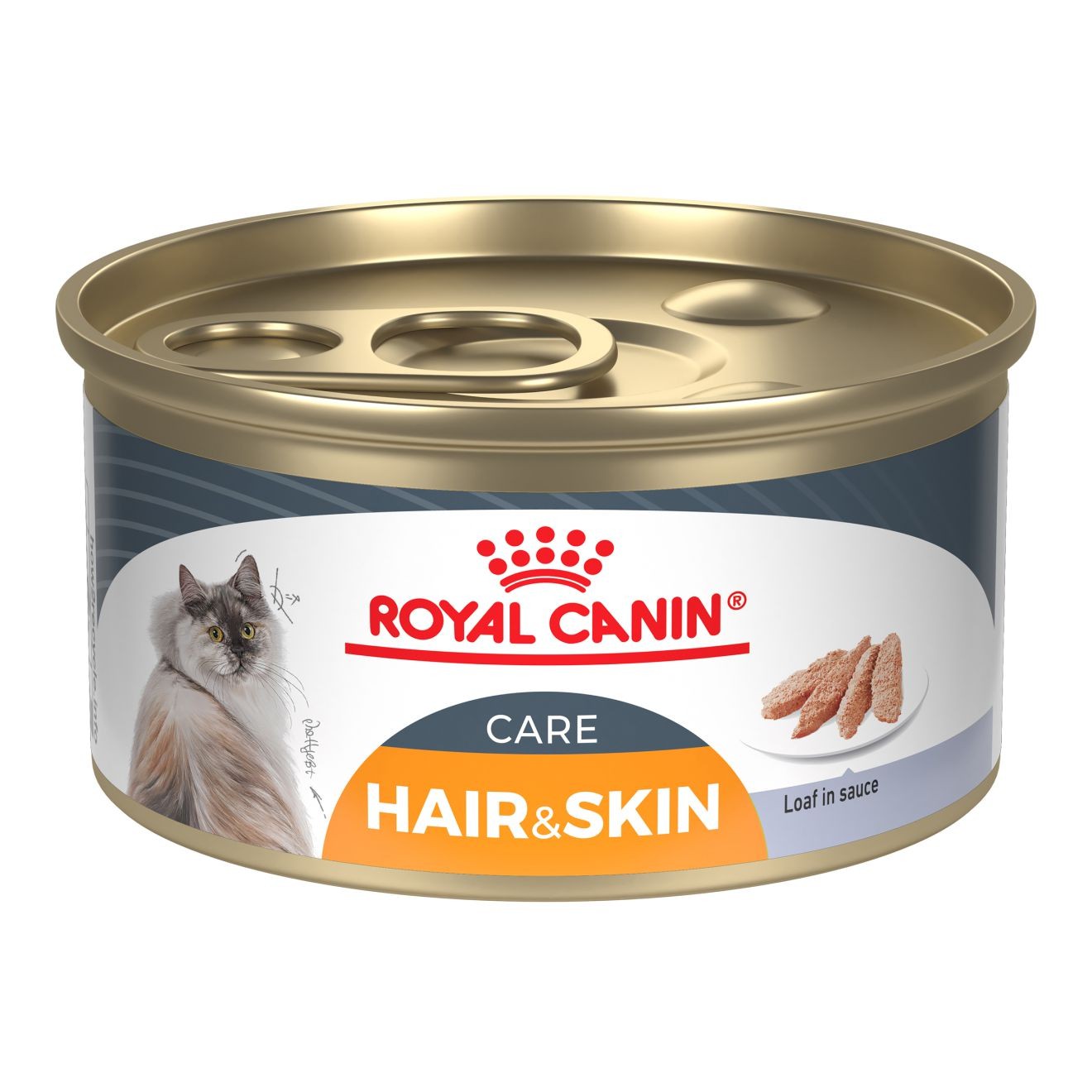 24 x 3oz Royal Canin Hair & Skin Care Loaf In Sauce Canned Wet Cat Food USA | 654820-YPH