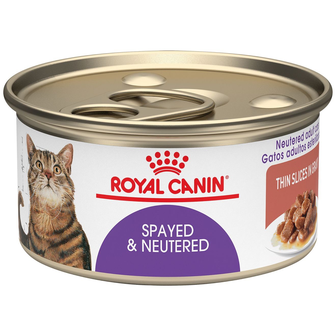 24 x 3oz Royal Canin Spayed & Neutered Thin Slices in Gravy Canned Wet Cat Food USA | 941857-DBZ