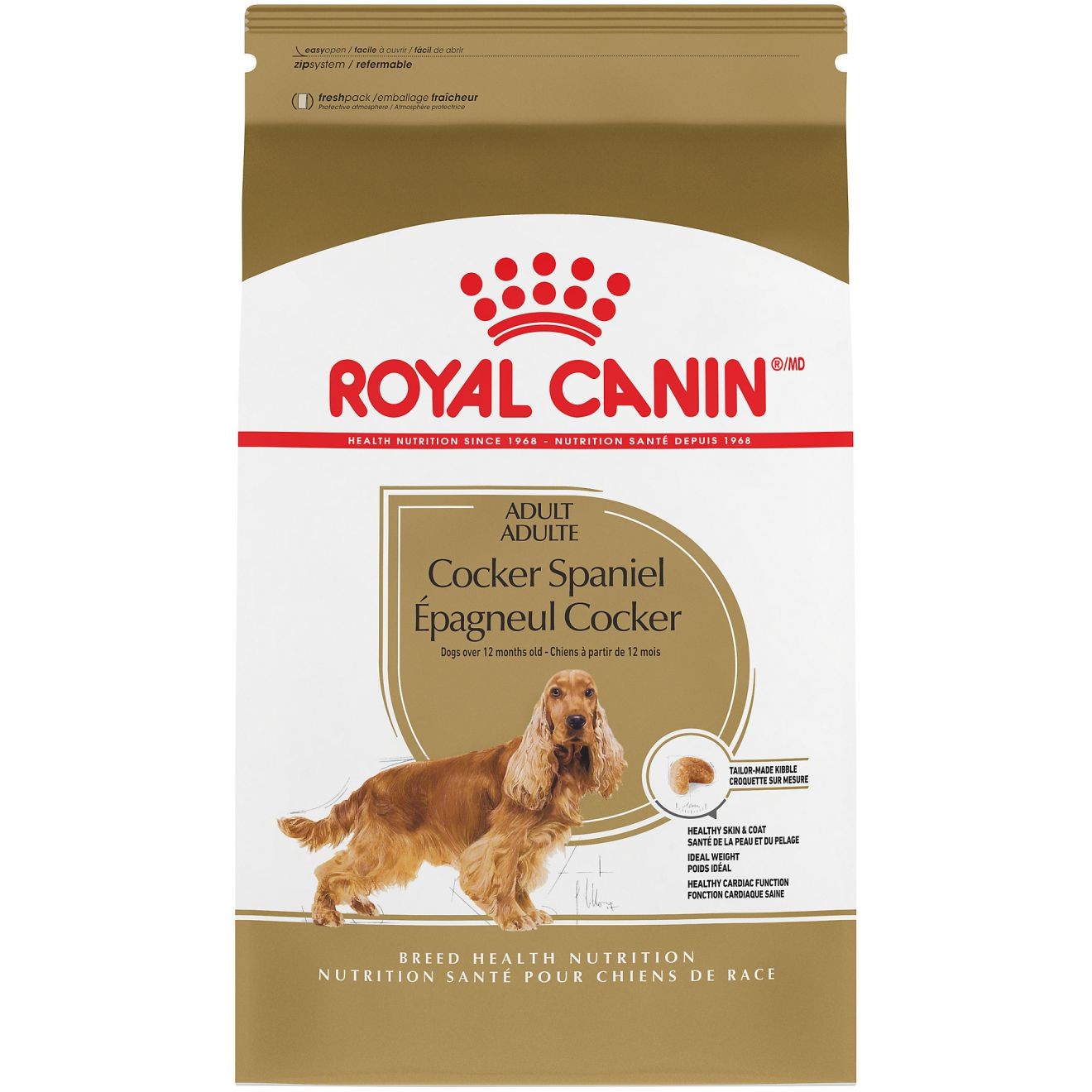 25lb Royal Canin Cocker Spaniel Adult Dry Dog Food USA | 108423-NUK