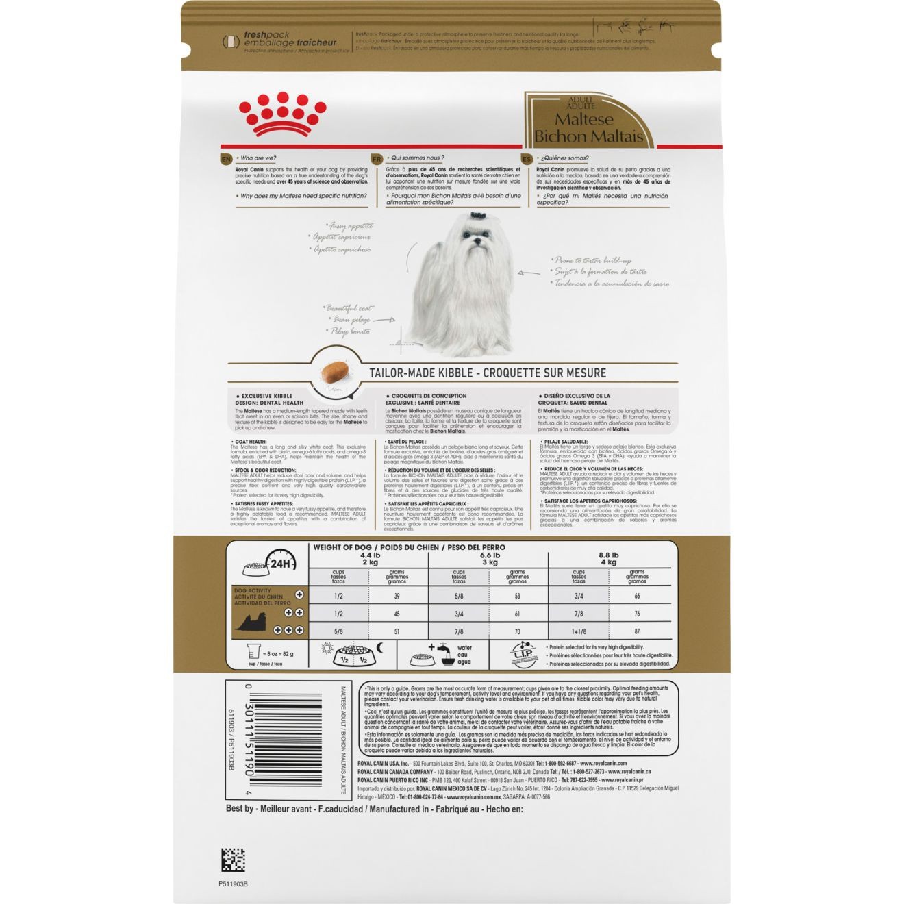 2.5lb Royal Canin Maltese Adult Dry Dog Food USA | 025186-PVA