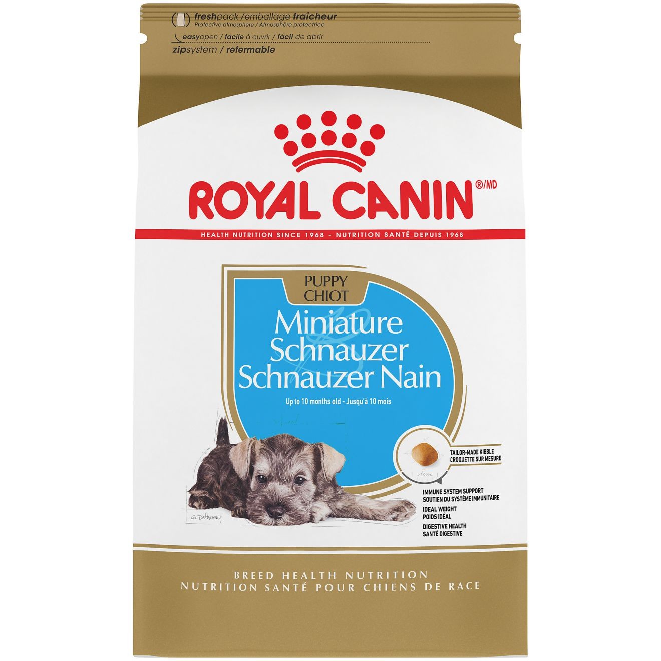 2.5lb Royal Canin Miniature Schnauzer Puppy Dry Dog Food USA | 718594-GQP