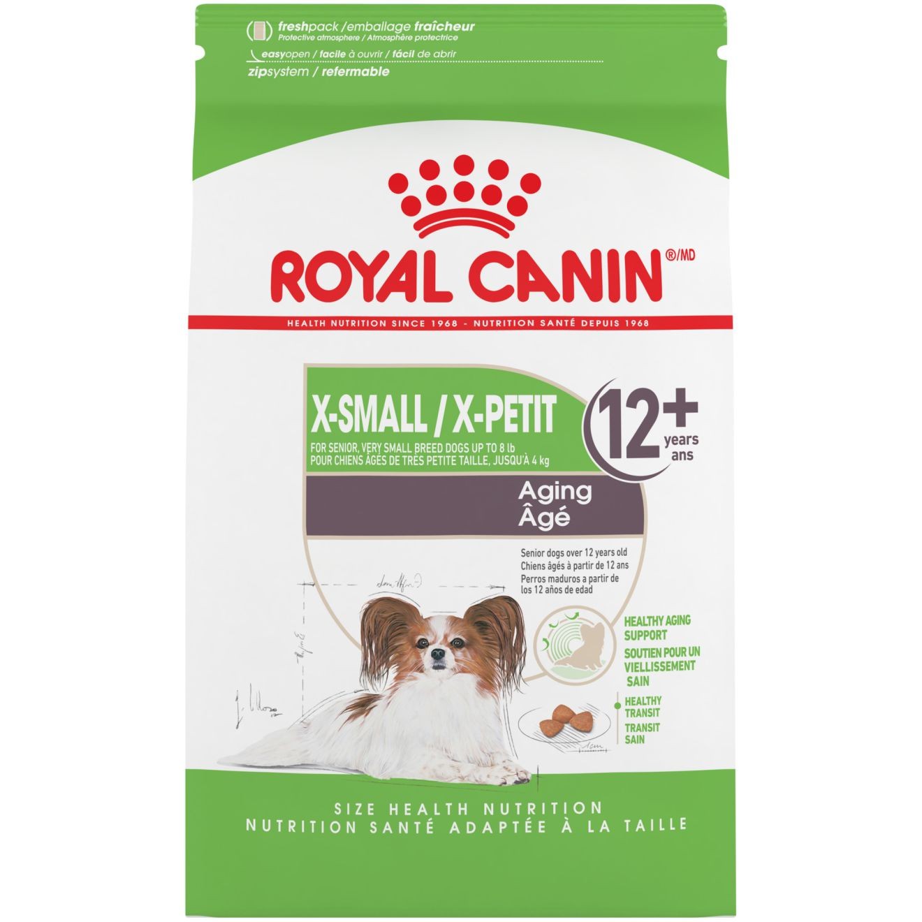 2.5lb Royal Canin X-Small Aging 12+ Dry Dog Food USA | 394675-KHJ