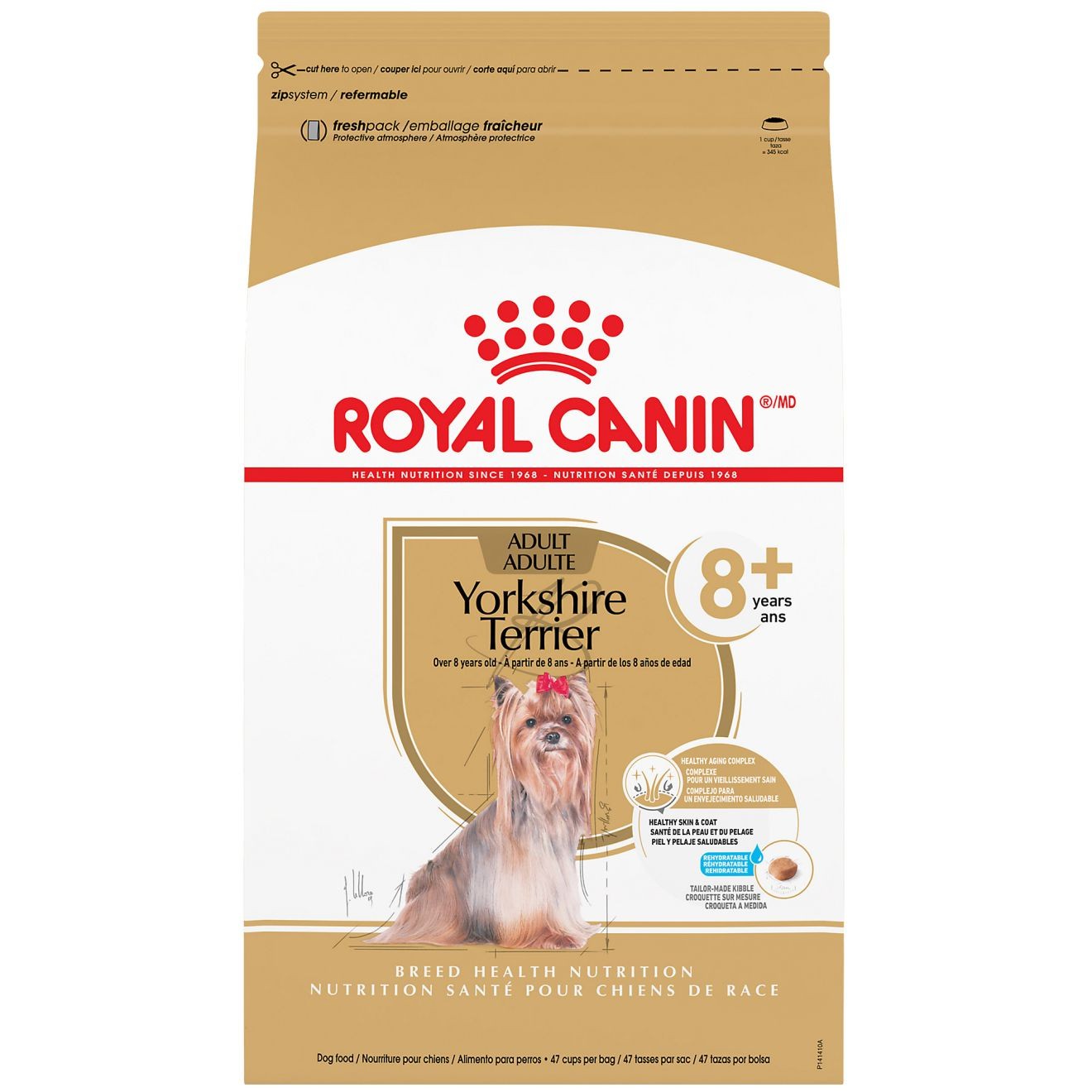 2.5lb Royal Canin Yorkshire Terrier Adult 8+ Adult Dry Dog Food USA | 507291-MIW