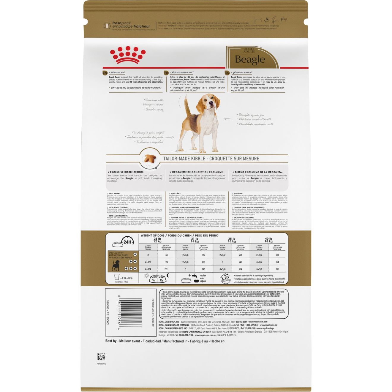 30lb Royal Canin Beagle Adult Dry Dog Food USA | 852406-TZK