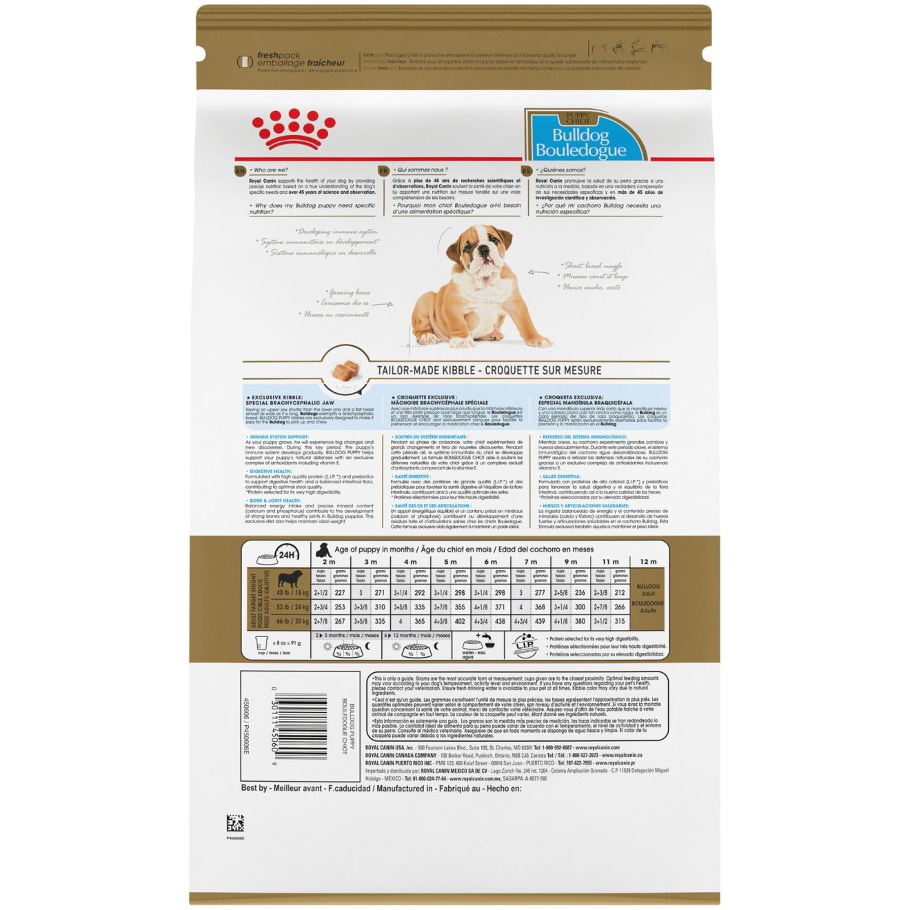 30lb Royal Canin Bulldog Puppy Dry Dog Food USA | 512374-LWJ