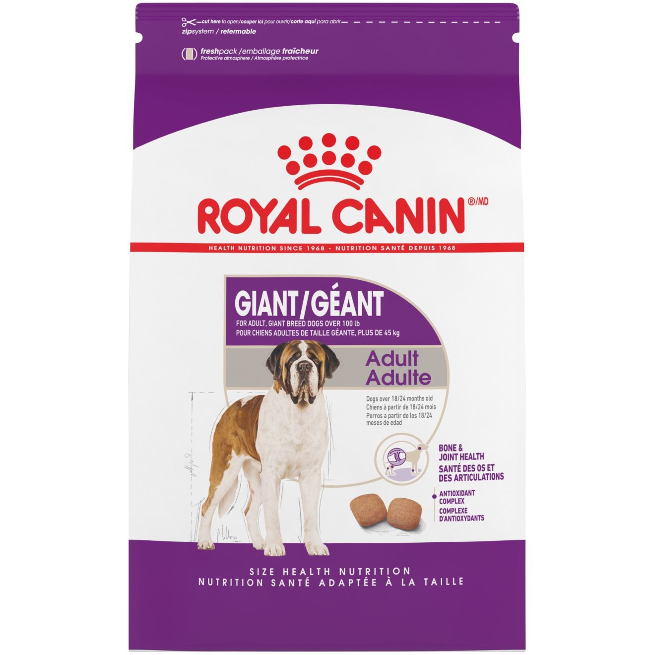 30lb Royal Canin Giant Adult Dry Dog Food USA | 318507-ZAT