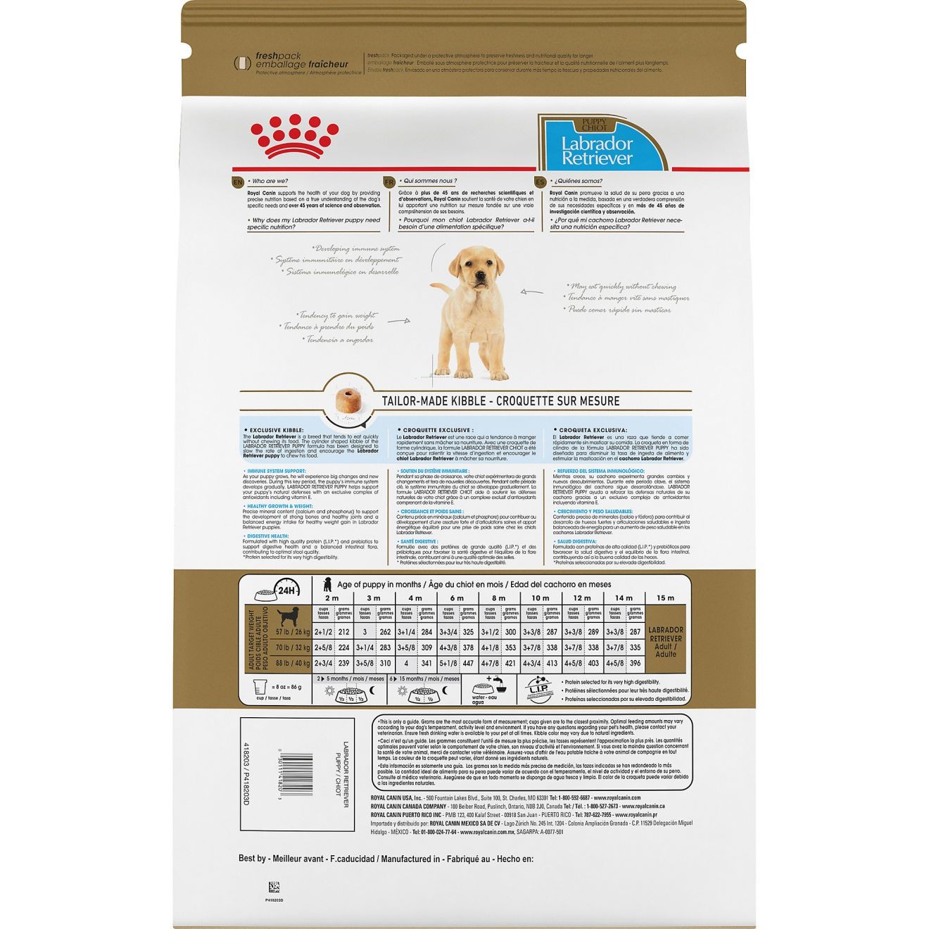 30lb Royal Canin Labrador Retriever Puppy Dry Dog Food USA | 974360-FEH