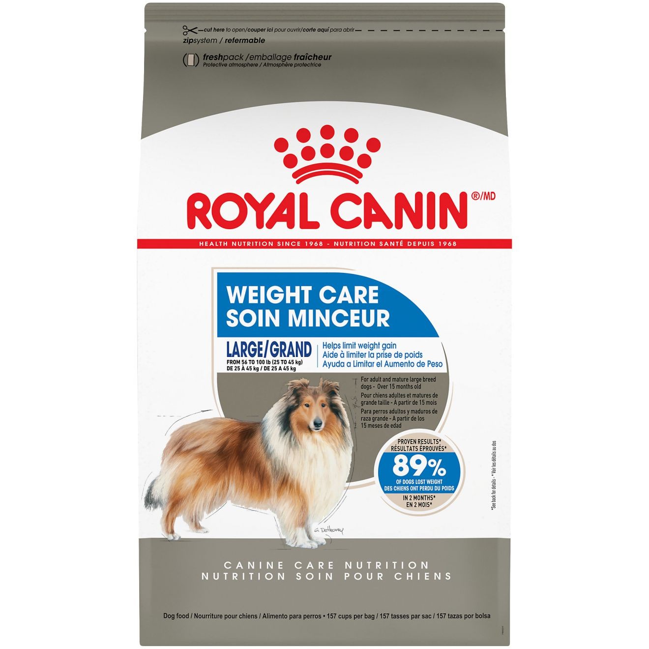 30lb Royal Canin Large Weight Care Dry Dog Food USA | 083257-UCK