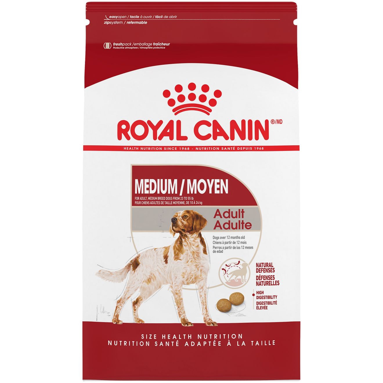 30lb Royal Canin Medium Adult Dry Dog Food USA | 621074-GNF