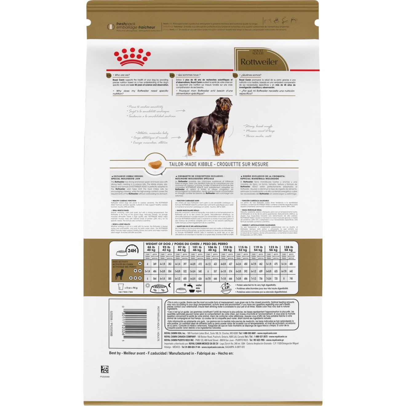 30lb Royal Canin Rottweiler Adult Dry Dog Food USA | 431970-PEM