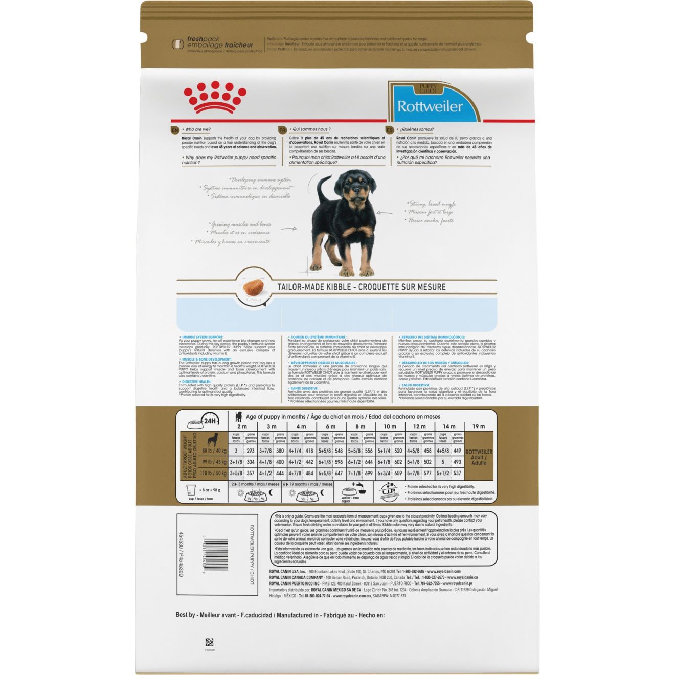 30lb Royal Canin Rottweiler Puppy Dry Dog Food USA | 429685-RMG