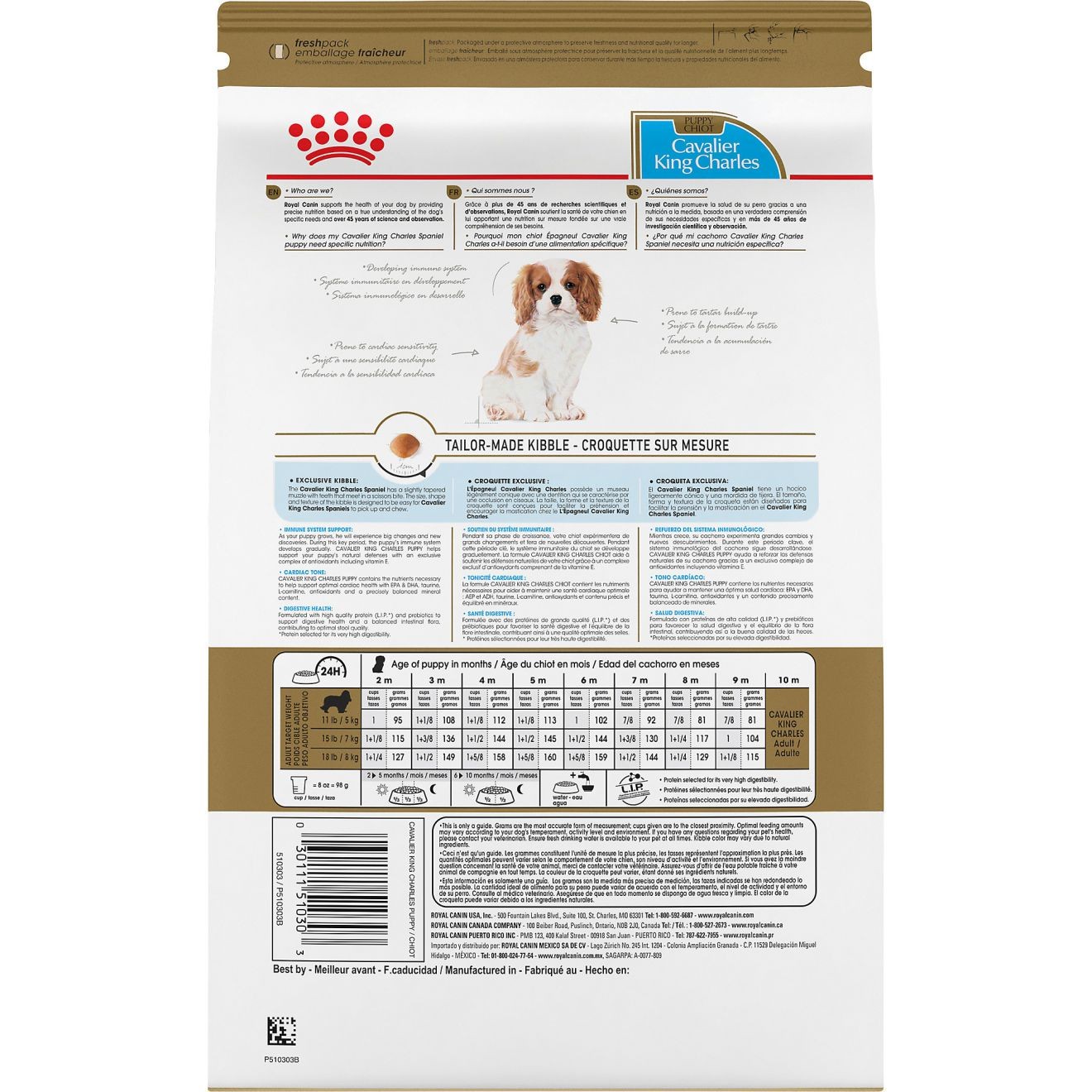 3lb Royal Canin Cavalier King Charles Puppy Dry Dog Food USA | 924076-GPH