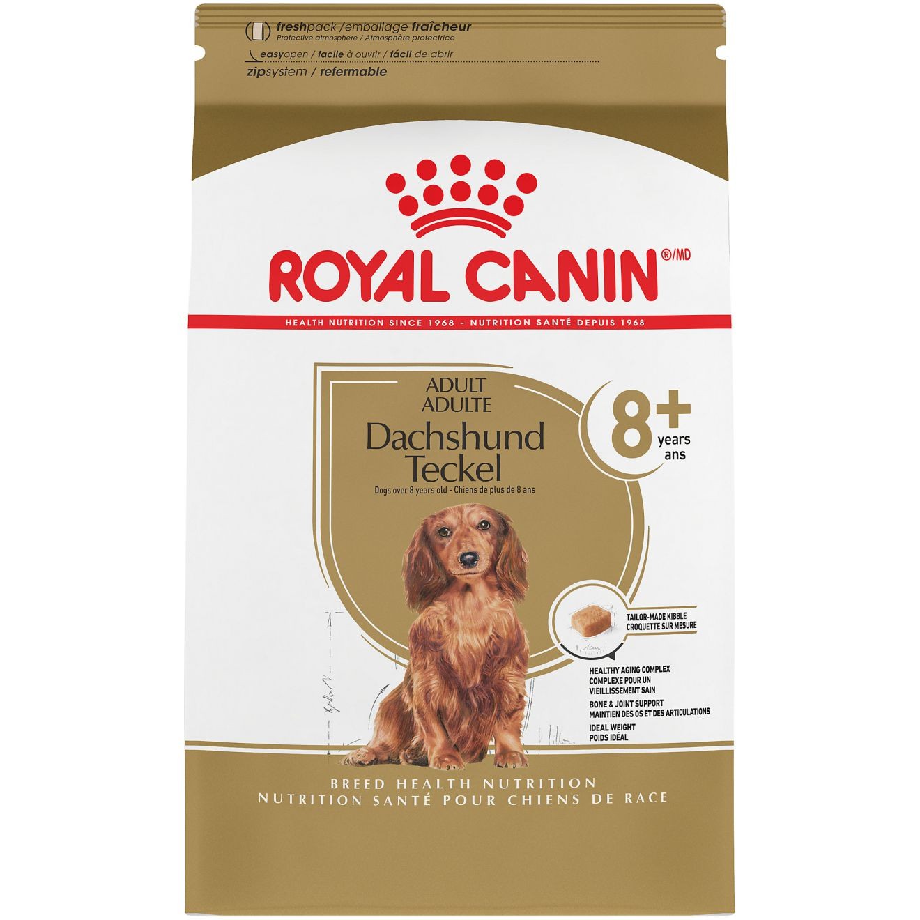 3lb Royal Canin Dachshund 8+ Adult Dry Dog Food USA | 180692-YTH