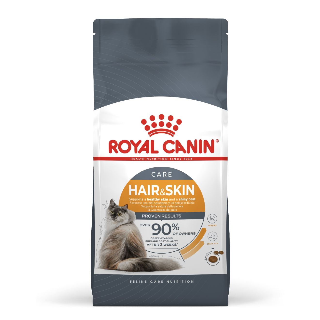 3lb Royal Canin Hair & Skin Care Dry Cat Food USA | 597143-AYV