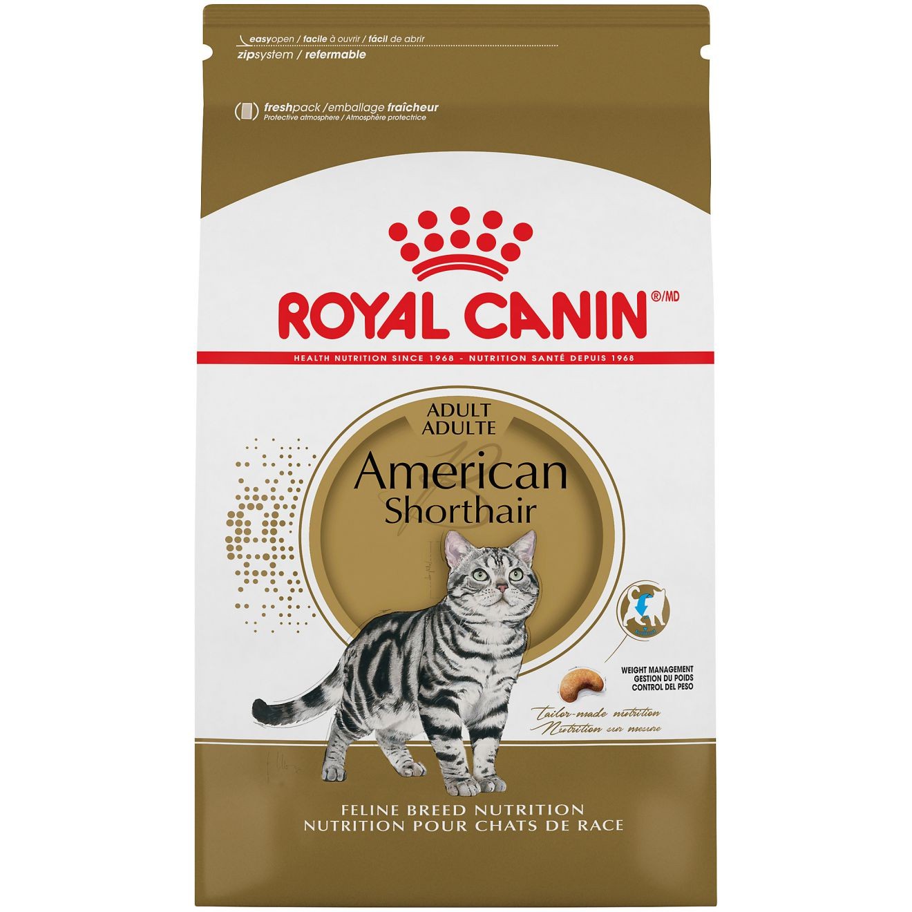 5.5lb Royal Canin American Shorthair Adult Dry Cat Food USA | 542730-EUO