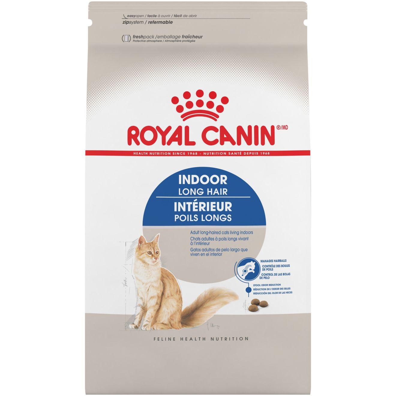 6lb Royal Canin Indoor Long Hair Dry Cat Food USA | 251786-SEF