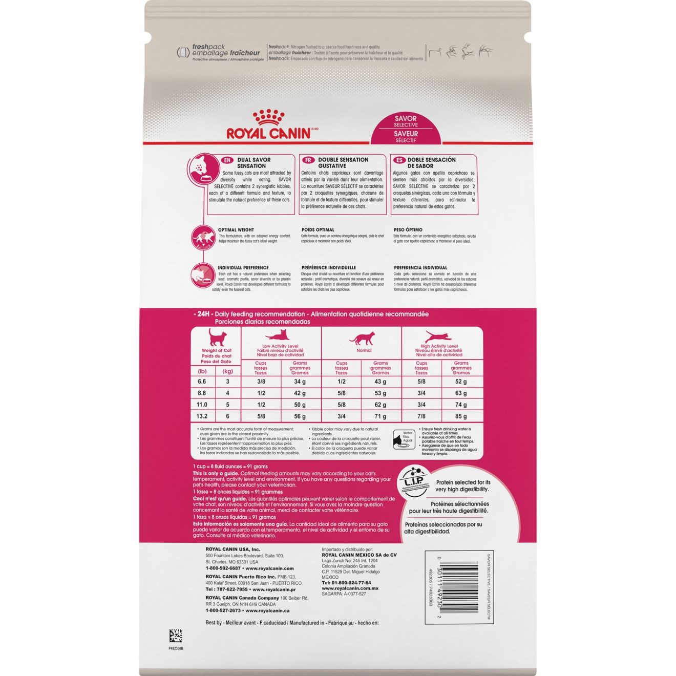 6lb Royal Canin Savor Selective Dry Cat Food USA | 650278-UVK